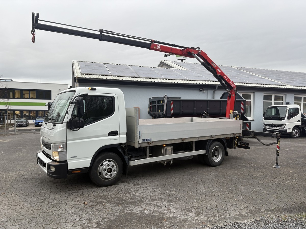 FUSO FUSO 9C18 Canter Pritsche 3.8m Kran 2x hydr. - شاحنة مفتوحة: صورة 1 FUSO FUSO 9C18 Canter Pritsche 3.8m Kran 2x hydr. - شاحنة مفتوحة: صورة 1