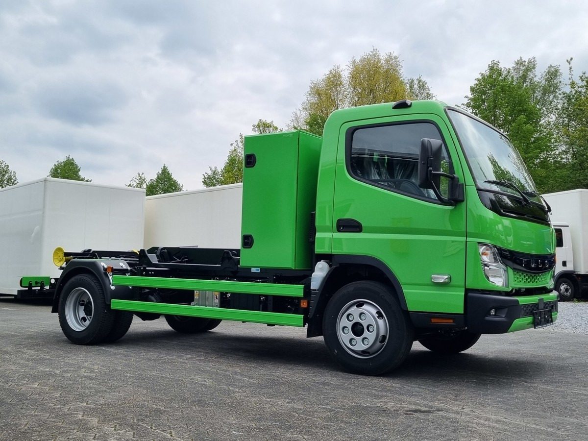 جديدة شاحنة ذات خطاف FUSO FUSO 9C18 Duonic City Abrollkipper AHK: صورة 17