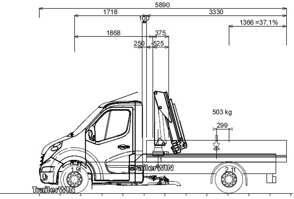 RENAULT Master L2H1 (neues Mod.) Alupritsche m. Kran - شاحنة مفتوحة: صورة 3 RENAULT Master L2H1 (neues Mod.) Alupritsche m. Kran - شاحنة مفتوحة: صورة 3