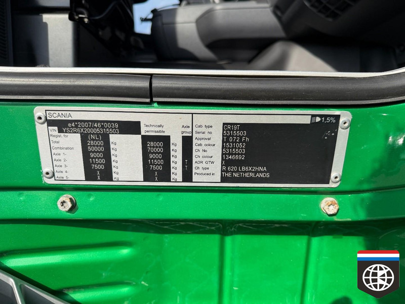 Scania R620 25 T HOOKLIFT / HOLLAND TRUCK / HOOK-CRANE HYDRAULIC Scania R620 25 T HOOKLIFT / HOLLAND TRUCK / HOOK-CRANE HYDRAULIC: صورة 20