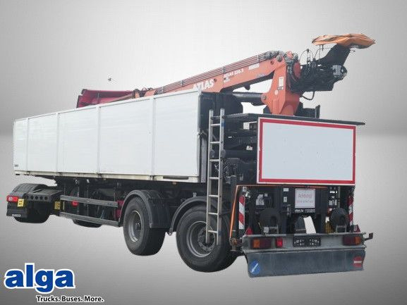 Langendorf SSH 20/25, Kalksandstein, Kran Atlas AK330.2V - نصف مقطورة مسطحة: صورة 1 Langendorf SSH 20/25, Kalksandstein, Kran Atlas AK330.2V - نصف مقطورة مسطحة: صورة 1