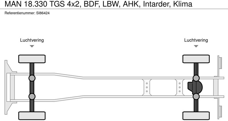 شاحنة هيكل كابينة MAN 18.330 TGS 4x2, BDF, LBW, AHK, Intarder, Klima: صورة 18 شاحنة هيكل كابينة MAN 18.330 TGS 4x2, BDF, LBW, AHK, Intarder, Klima: صورة 18