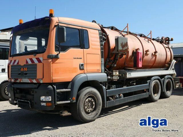 MAN 26.360 FDLC 6x4, Saug- u. Spülaufbau, 14m³ - شاحنة الشفط: صورة 1 MAN 26.360 FDLC 6x4, Saug- u. Spülaufbau, 14m³ - شاحنة الشفط: صورة 1