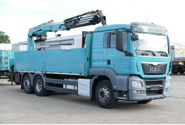 MAN 26.440 TGS BL 6x2, Hyva HB230 E4, Lenk-Lift - شاحنات مسطحة: صورة 2 MAN 26.440 TGS BL 6x2, Hyva HB230 E4, Lenk-Lift - شاحنات مسطحة: صورة 2