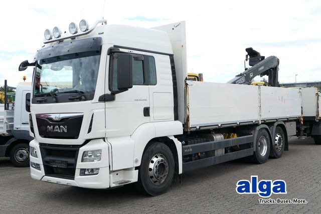MAN 26.440 TGS LL 6x2, Kran Fassi F195AS.22, AHK, AC - شاحنات مسطحة, شاحنة كرين: صورة 1 MAN 26.440 TGS LL 6x2, Kran Fassi F195AS.22, AHK, AC - شاحنات مسطحة, شاحنة كرين: صورة 1