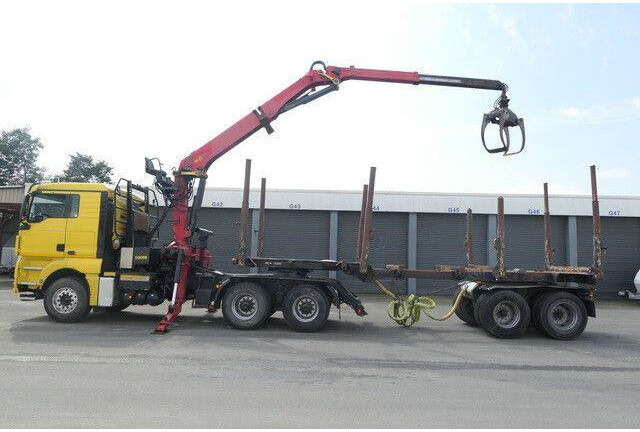MAN 26.540 TGX 6x4, Kombizug, Huttner LNZK 20 - شاحنة قطع الأشجار: صورة 3 MAN 26.540 TGX 6x4, Kombizug, Huttner LNZK 20 - شاحنة قطع الأشجار: صورة 3