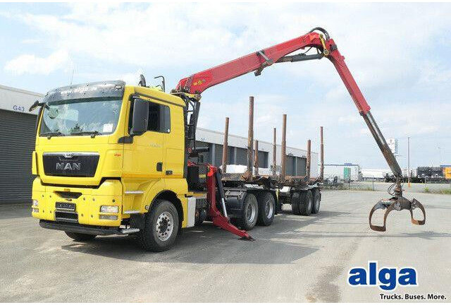 MAN 26.540 TGX 6x4, Kombizug, Huttner LNZK 20 - شاحنة قطع الأشجار: صورة 1 MAN 26.540 TGX 6x4, Kombizug, Huttner LNZK 20 - شاحنة قطع الأشجار: صورة 1