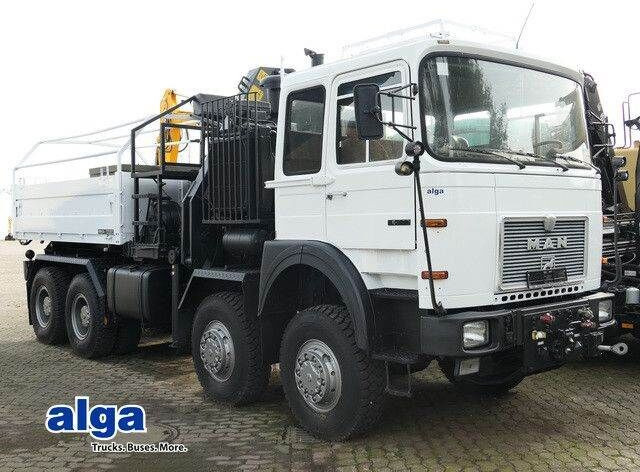 MAN 34.440 8x8, Allrad, Kran, 2x Seilwinde, 2x AHK - شاحنات مسطحة: صورة 1 MAN 34.440 8x8, Allrad, Kran, 2x Seilwinde, 2x AHK - شاحنات مسطحة: صورة 1