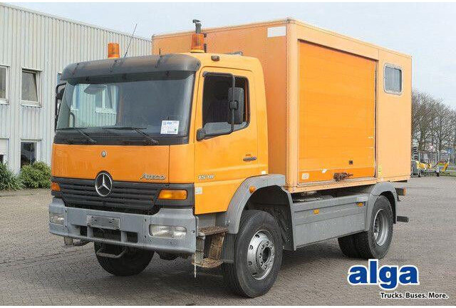 Mercedes-Benz 1518 A Atego 4X4, Klima, AHK, Allrad, Rolltor - شاحنة مقفلة: صورة 1 Mercedes-Benz 1518 A Atego 4X4, Klima, AHK, Allrad, Rolltor - شاحنة مقفلة: صورة 1