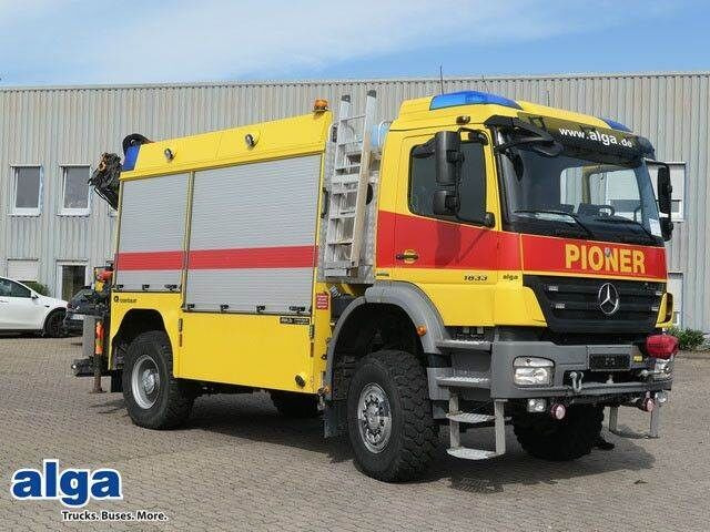 Mercedes-Benz 1833 Axor 4x4, Kran Palfinger, Rosenbauer, AHK - سيارة إطفاء: صورة 1 Mercedes-Benz 1833 Axor 4x4, Kran Palfinger, Rosenbauer, AHK - سيارة إطفاء: صورة 1