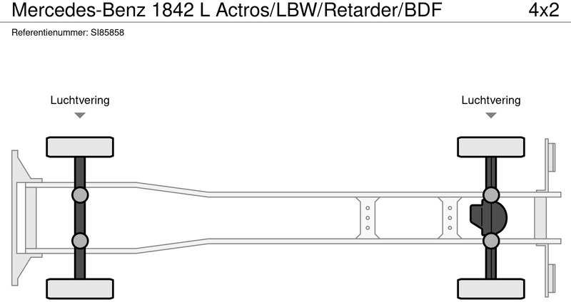 شاحنة هيكل كابينة Mercedes-Benz 1842 L Actros/LBW/Retarder/BDF: صورة 20 شاحنة هيكل كابينة Mercedes-Benz 1842 L Actros/LBW/Retarder/BDF: صورة 20