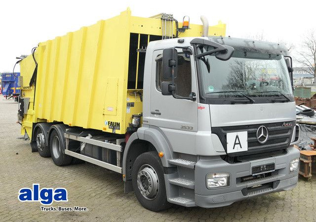 Mercedes-Benz 2533 L Axor 6x2,Faun,Variopress,Zöller-Schüttung - شاحنة النفايات: صورة 1 Mercedes-Benz 2533 L Axor 6x2,Faun,Variopress,Zöller-Schüttung - شاحنة النفايات: صورة 1