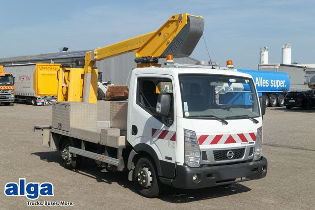 Nissan 32.12 4x2, 11m Arbeitshühe, Klima, 3x am Lager - منصة تلسكوبية محمولة على شاحنة, شاحنة التوصيل: صورة 1 Nissan 32.12 4x2, 11m Arbeitshühe, Klima, 3x am Lager - منصة تلسكوبية محمولة على شاحنة, شاحنة التوصيل: صورة 1