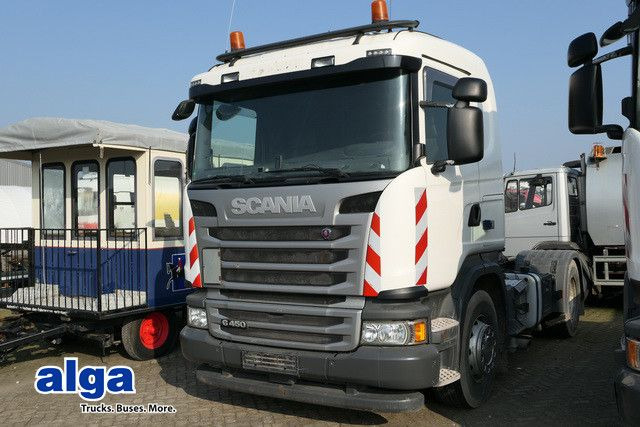 Scania G 450 4x2, Klima, Hydr., FleetBoard, Schlafliege - وحدة جر: صورة 1 Scania G 450 4x2, Klima, Hydr., FleetBoard, Schlafliege - وحدة جر: صورة 1
