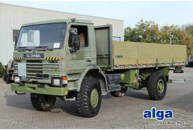 Scania P92HK 4x4, Allrad, Einzelbereifung, Klima, 40tkm - شاحنات مسطحة: صورة 1 Scania P92HK 4x4, Allrad, Einzelbereifung, Klima, 40tkm - شاحنات مسطحة: صورة 1