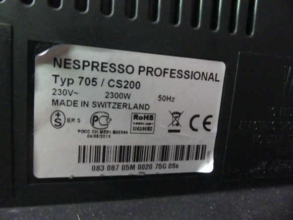 آلة الغذاء 2 Machines à café Nespresso 705/CS200: صورة 6