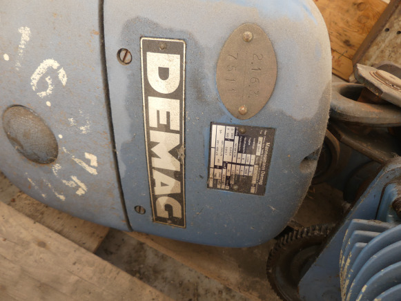 Treuil pour pont roulant Demag - ونش لإنقاذ السيارات: صورة 2 Treuil pour pont roulant Demag - ونش لإنقاذ السيارات: صورة 2