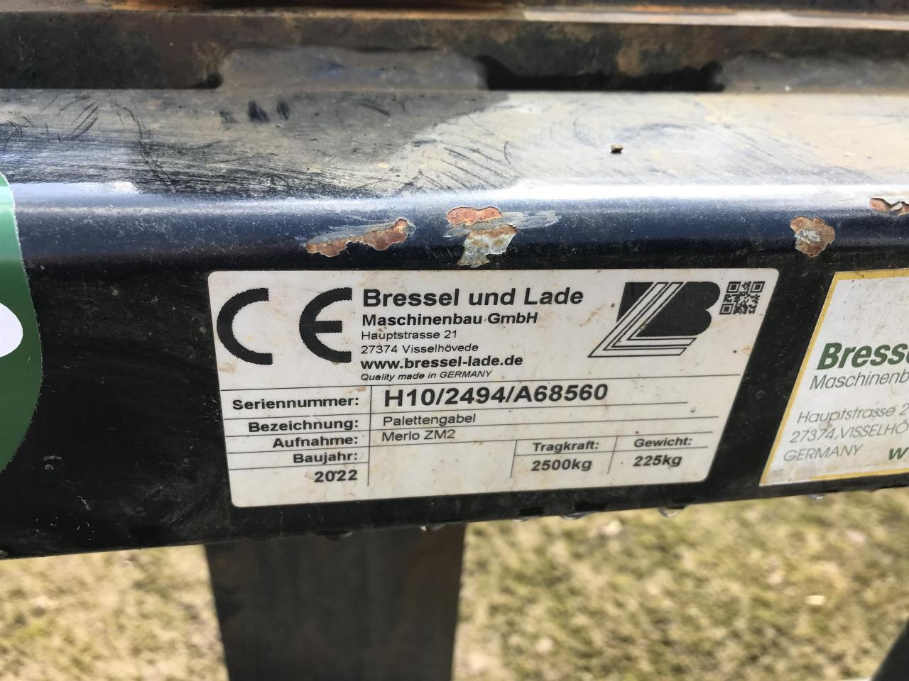 Bressel 2,5 to (1300 mm Zinken) - شوكة - الآلات الزراعية: صورة 4 Bressel 2,5 to (1300 mm Zinken) - شوكة - الآلات الزراعية: صورة 4