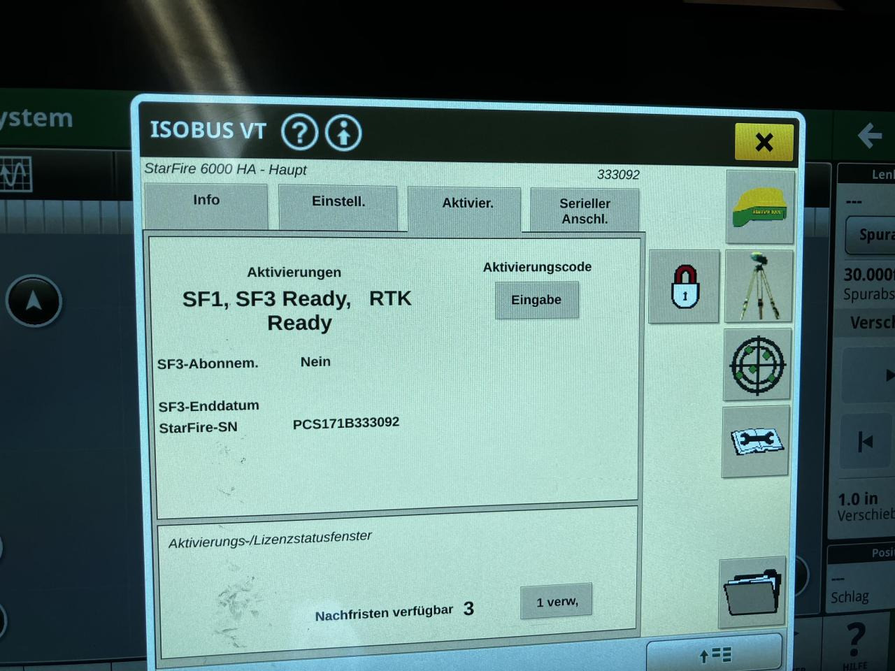 John Deere SF6000 SF3, M-RTK John Deere SF6000 SF3, M-RTK: صورة 6