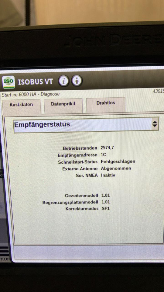 John Deere SF6000 - نظام ملاحة - الآلات الزراعية: صورة 5 John Deere SF6000 - نظام ملاحة - الآلات الزراعية: صورة 5