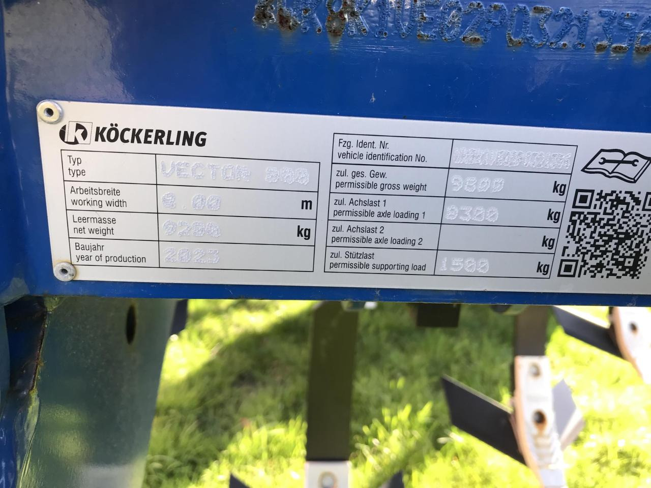 Köckerling Vector 800 - المحراث: صورة 2 Köckerling Vector 800 - المحراث: صورة 2