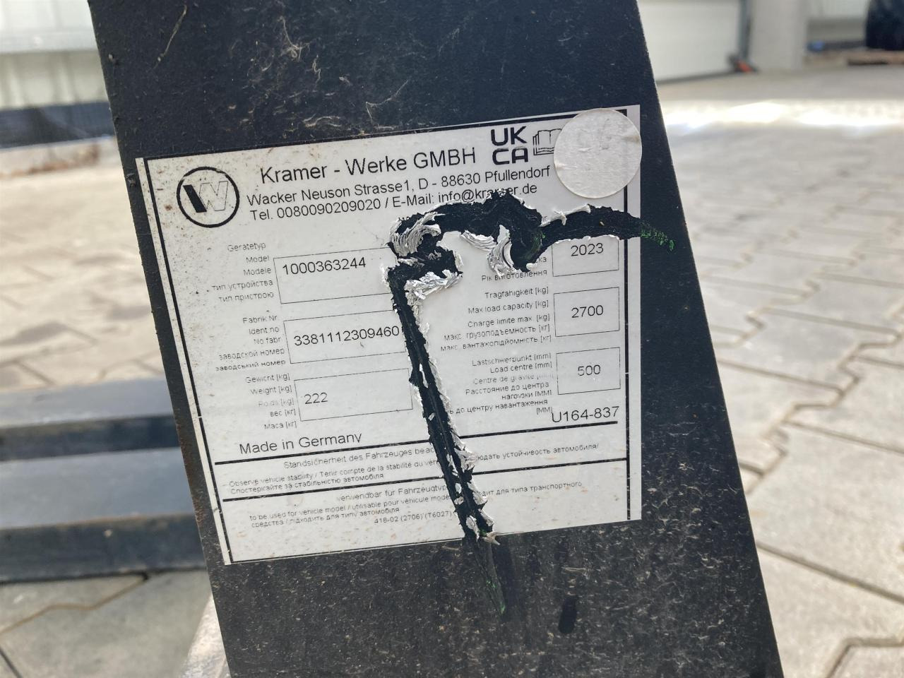 Kramer 1200 mm - بكت: صورة 4 Kramer 1200 mm - بكت: صورة 4