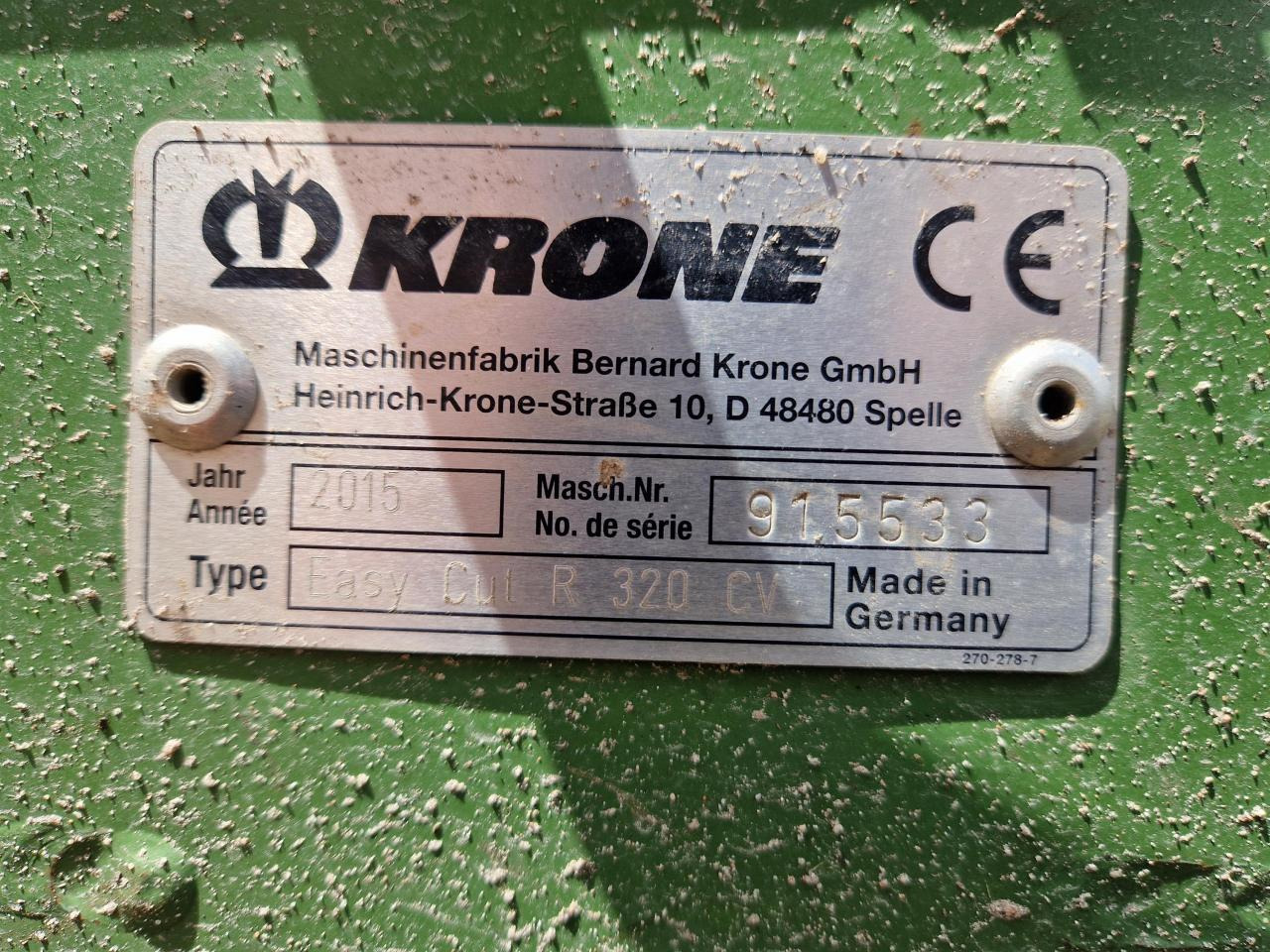 جزازة العشب Krone EC R 320 CV: صورة 24
