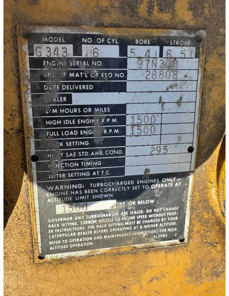 مجموعة المولدات Caterpillar G343 Leroy Somer 275 kVA gas generatorset ex Emergency 138 hours !: صورة 14 مجموعة المولدات Caterpillar G343 Leroy Somer 275 kVA gas generatorset ex Emergency 138 hours !: صورة 14