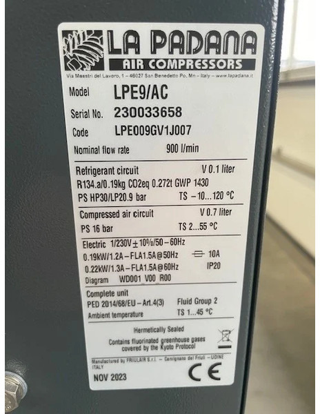 جديدة الضاغط Contimac Contimac Silent 705/270 met Droger. zuigercompressor, 5,5 PK, 650 L/min. 10 Bar: صورة 9