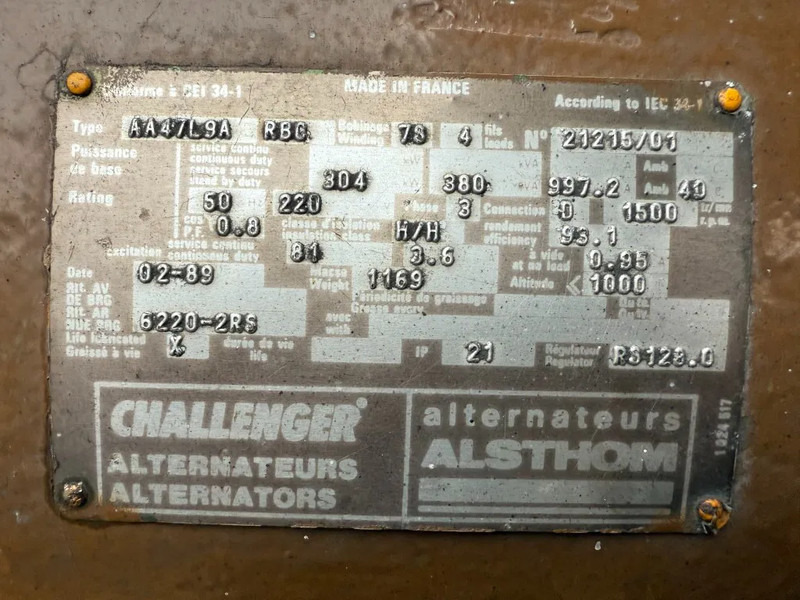 مجموعة المولدات Cummins NTTA 855 G2 Leroy Somer 380 kVA generatorset ex Emergency 348 hours: صورة 9 مجموعة المولدات Cummins NTTA 855 G2 Leroy Somer 380 kVA generatorset ex Emergency 348 hours: صورة 9