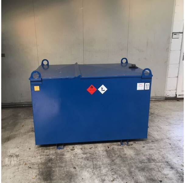 Kiwa IBC Elzinga Machinefabriek 1000 liter IBC Dieseltank met handpomp - خزان تخزين: صورة 2 Kiwa IBC Elzinga Machinefabriek 1000 liter IBC Dieseltank met handpomp - خزان تخزين: صورة 2