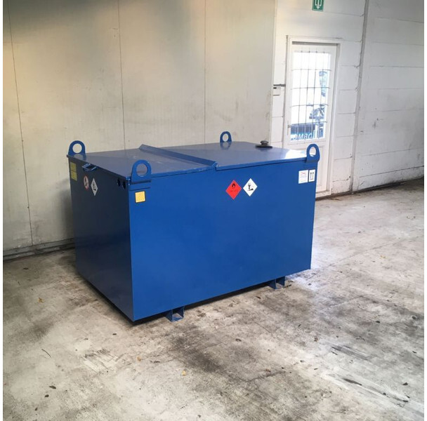 Kiwa IBC Elzinga Machinefabriek 1000 liter IBC Dieseltank met handpomp - خزان تخزين: صورة 1 Kiwa IBC Elzinga Machinefabriek 1000 liter IBC Dieseltank met handpomp - خزان تخزين: صورة 1