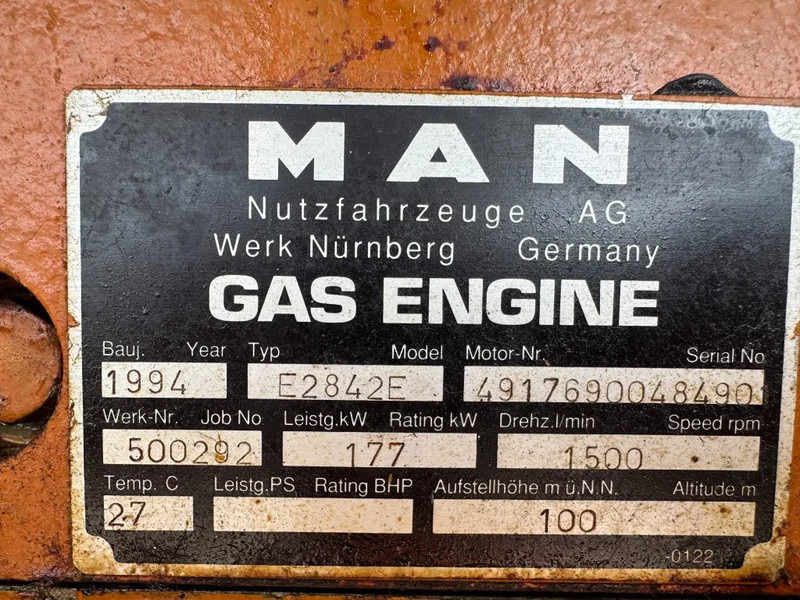 MAN E2842E Stamford 295 kVA gas WKK generatorset good condition ! - مجموعة المولدات: صورة 3 MAN E2842E Stamford 295 kVA gas WKK generatorset good condition ! - مجموعة المولدات: صورة 3