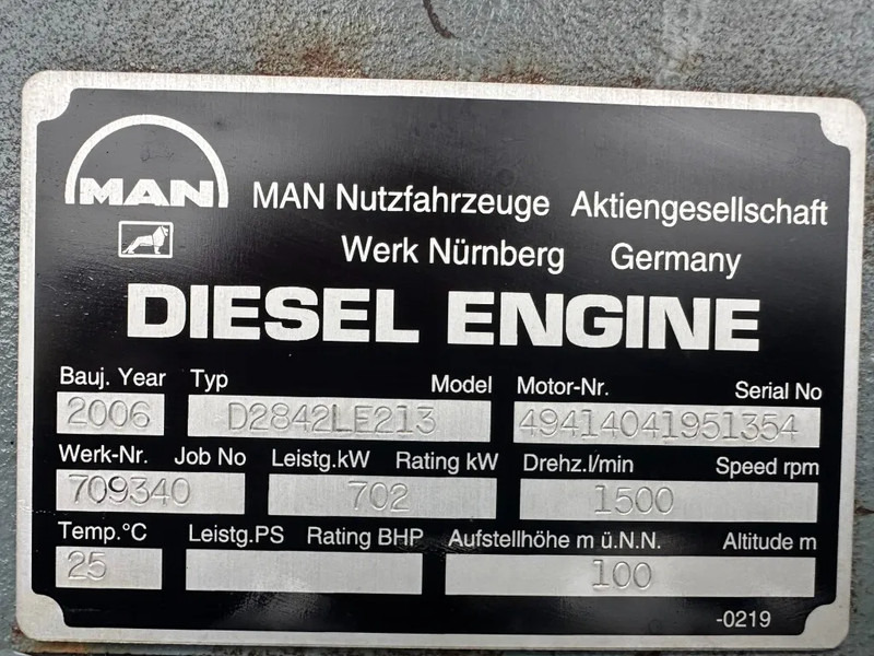 MAN MAN D2842 LE 213 met Leroy Somer 800 kVA Silent generatorset as New ! 410 hours ! - مجموعة المولدات: صورة 3 MAN MAN D2842 LE 213 met Leroy Somer 800 kVA Silent generatorset as New ! 410 hours ! - مجموعة المولدات: صورة 3