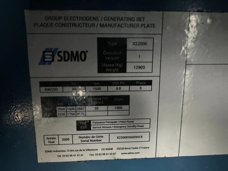 MTU 16V 4000 SDMO 2200 kVA Silent generatorset in container - مجموعة المولدات: صورة 4 MTU 16V 4000 SDMO 2200 kVA Silent generatorset in container - مجموعة المولدات: صورة 4