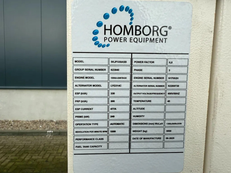 Perkins 1506A - E88TAG5 Silent 330 kVA Noodstroom generatorset aggregaat New ! - مجموعة المولدات: صورة 3 Perkins 1506A - E88TAG5 Silent 330 kVA Noodstroom generatorset aggregaat New ! - مجموعة المولدات: صورة 3