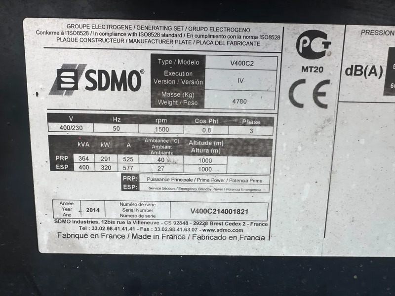 SDMO Volvo TAD 1342GE 440 kVA Silent generatorset - مجموعة المولدات: صورة 3 SDMO Volvo TAD 1342GE 440 kVA Silent generatorset - مجموعة المولدات: صورة 3