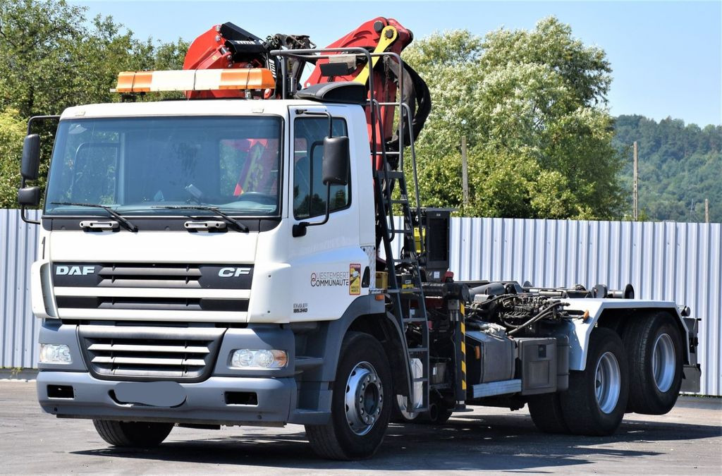 DAF CF 85.340 * ABROLLKIPPER + KRAN - شاحنة ذات خطاف, شاحنة كرين: صورة 4 DAF CF 85.340 * ABROLLKIPPER + KRAN - شاحنة ذات خطاف, شاحنة كرين: صورة 4