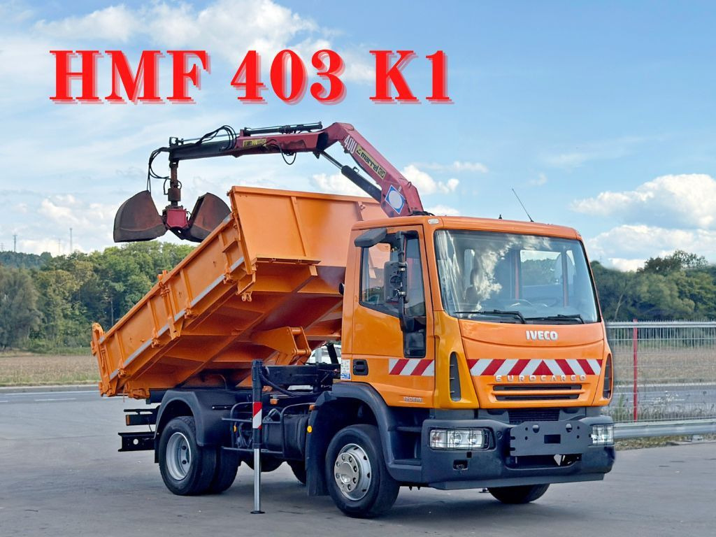Iveco EUROCARGO 120E18 * HMF 403 K1 * TOPZUSTAND - شاحنة كرين, شاحنة قلاب: صورة 1 Iveco EUROCARGO 120E18 * HMF 403 K1 * TOPZUSTAND - شاحنة كرين, شاحنة قلاب: صورة 1