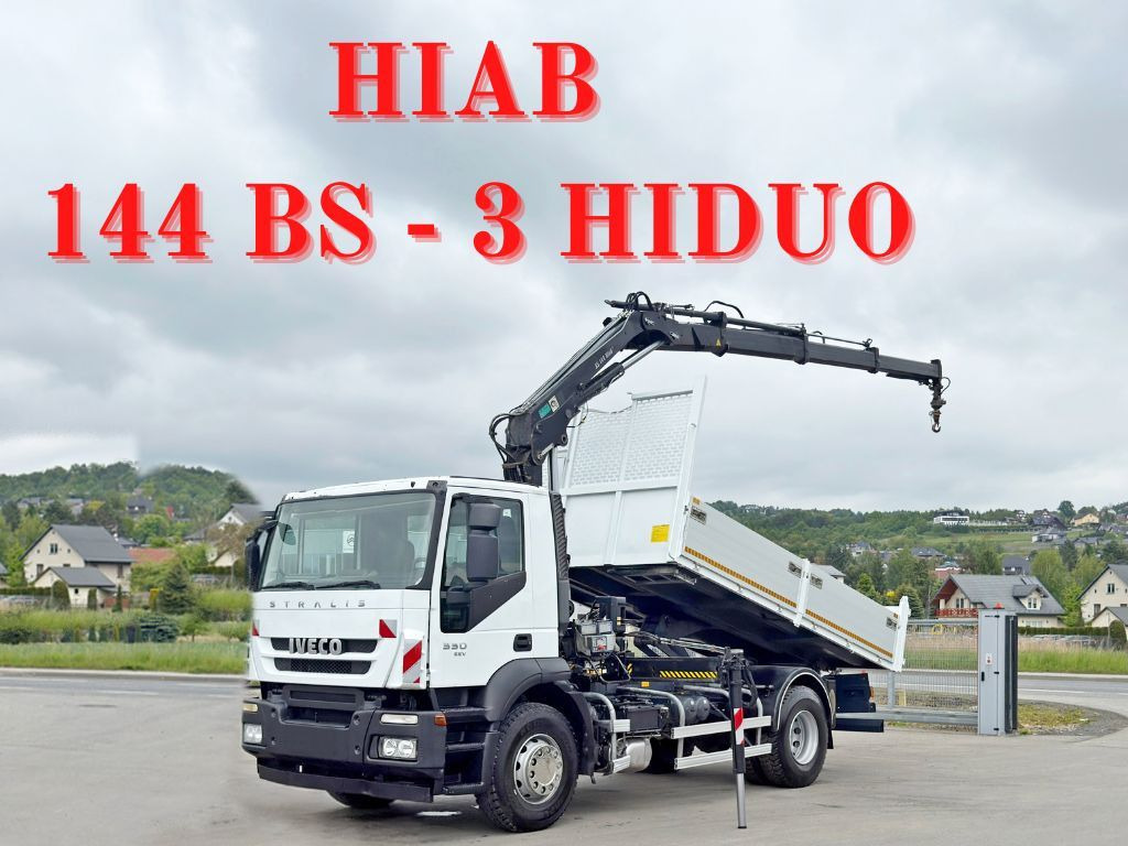 Iveco STRALIS 330 *HIAB 144 BS-3 HIDUO* TOPZUSTAND - شاحنة قلاب, شاحنة كرين: صورة 1 Iveco STRALIS 330 *HIAB 144 BS-3 HIDUO* TOPZUSTAND - شاحنة قلاب, شاحنة كرين: صورة 1