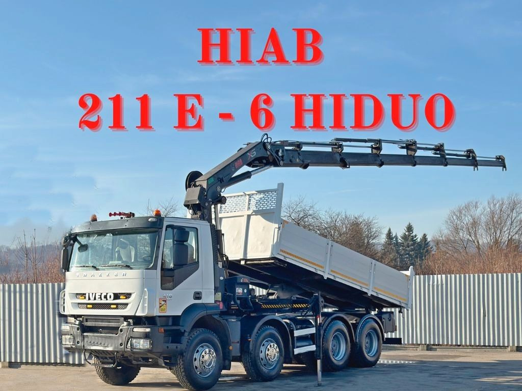 Iveco TRAKKER * HIAB 211 E - 6 HIDUO+ FUNK / 8x4 *TOP - شاحنة قلاب, شاحنة كرين: صورة 1 Iveco TRAKKER * HIAB 211 E - 6 HIDUO+ FUNK / 8x4 *TOP - شاحنة قلاب, شاحنة كرين: صورة 1