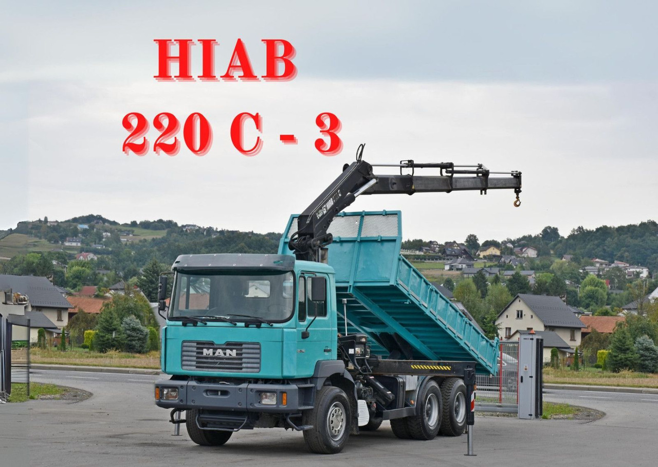 MAN 27-314 * HIAB 220 C - 3 + FUNK * 6x4 - شاحنة قلاب, شاحنة كرين: صورة 1 MAN 27-314 * HIAB 220 C - 3 + FUNK * 6x4 - شاحنة قلاب, شاحنة كرين: صورة 1