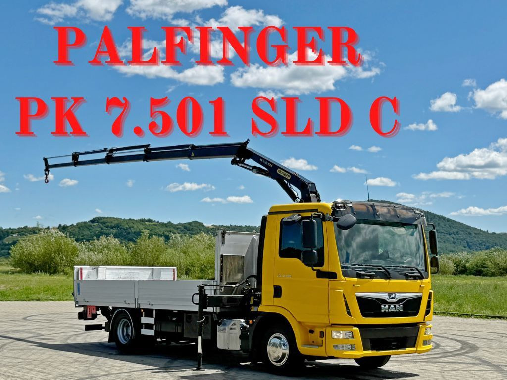 MAN TGL 12.220* PK 7.501 SLD C + FUNK + LIFT*TO - شاحنة كرين: صورة 1 MAN TGL 12.220* PK 7.501 SLD C + FUNK + LIFT*TO - شاحنة كرين: صورة 1