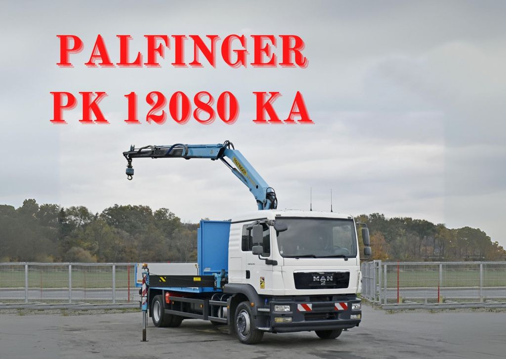 MAN TGM 18.250* PRITSCHE 4,80m* PK 12080 KA/FUNK*TOP - شاحنة كرين, شاحنات مسطحة: صورة 1 MAN TGM 18.250* PRITSCHE 4,80m* PK 12080 KA/FUNK*TOP - شاحنة كرين, شاحنات مسطحة: صورة 1