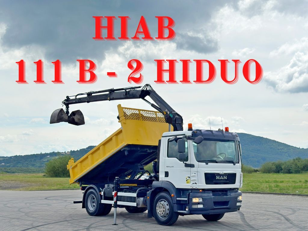 MAN TGM 18.340* KIPPER 4,05m*HIAB 111 B-2 HIDUO/FUNK - شاحنة كرين: صورة 1 MAN TGM 18.340* KIPPER 4,05m*HIAB 111 B-2 HIDUO/FUNK - شاحنة كرين: صورة 1