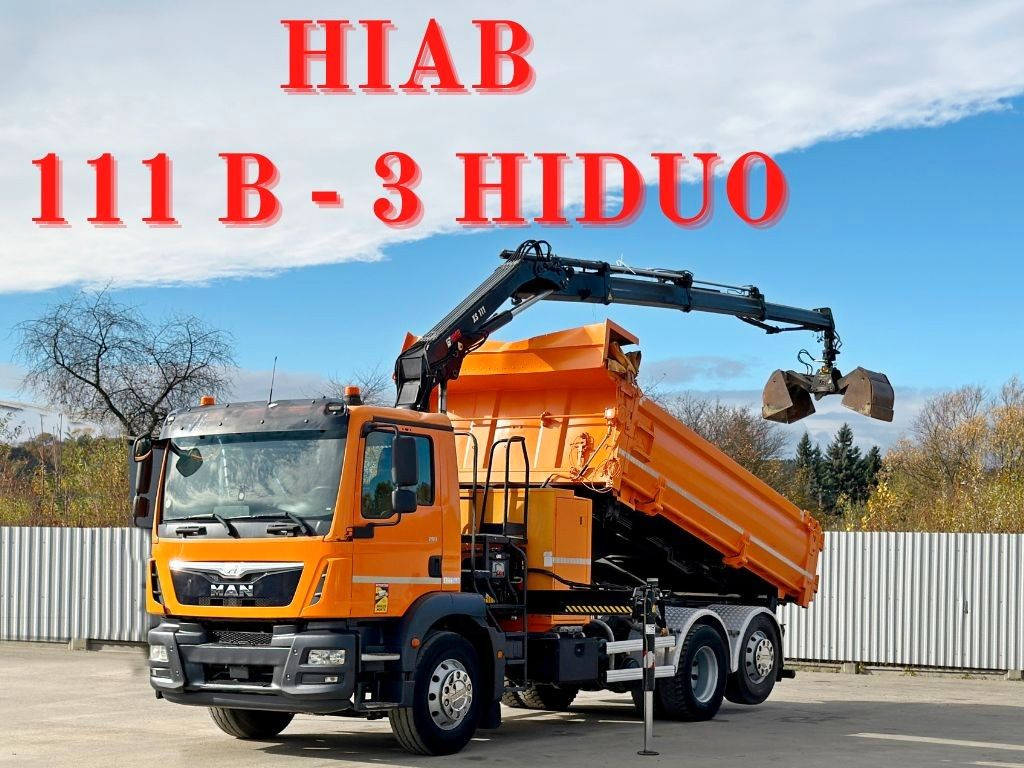 MAN TGM 26.290* KIPPER 4,60m*HIAB 111 B-3 HIDUO/FUNK - شاحنة كرين: صورة 1 MAN TGM 26.290* KIPPER 4,60m*HIAB 111 B-3 HIDUO/FUNK - شاحنة كرين: صورة 1