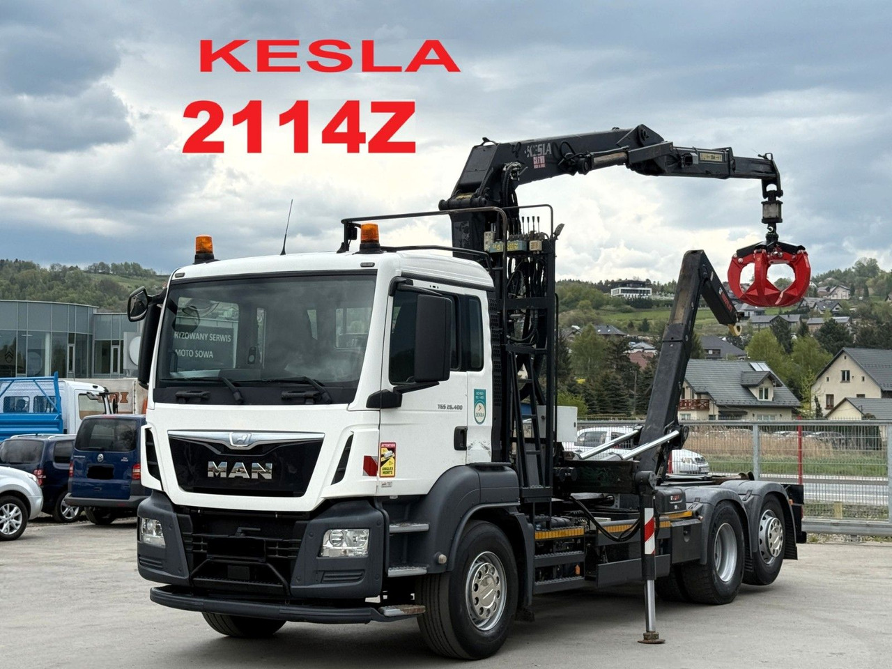 MAN TGS 26.400 Abrollkipper* KESLA 2114Z* TOP - شاحنة ذات خطاف, شاحنة كرين: صورة 1 MAN TGS 26.400 Abrollkipper* KESLA 2114Z* TOP - شاحنة ذات خطاف, شاحنة كرين: صورة 1
