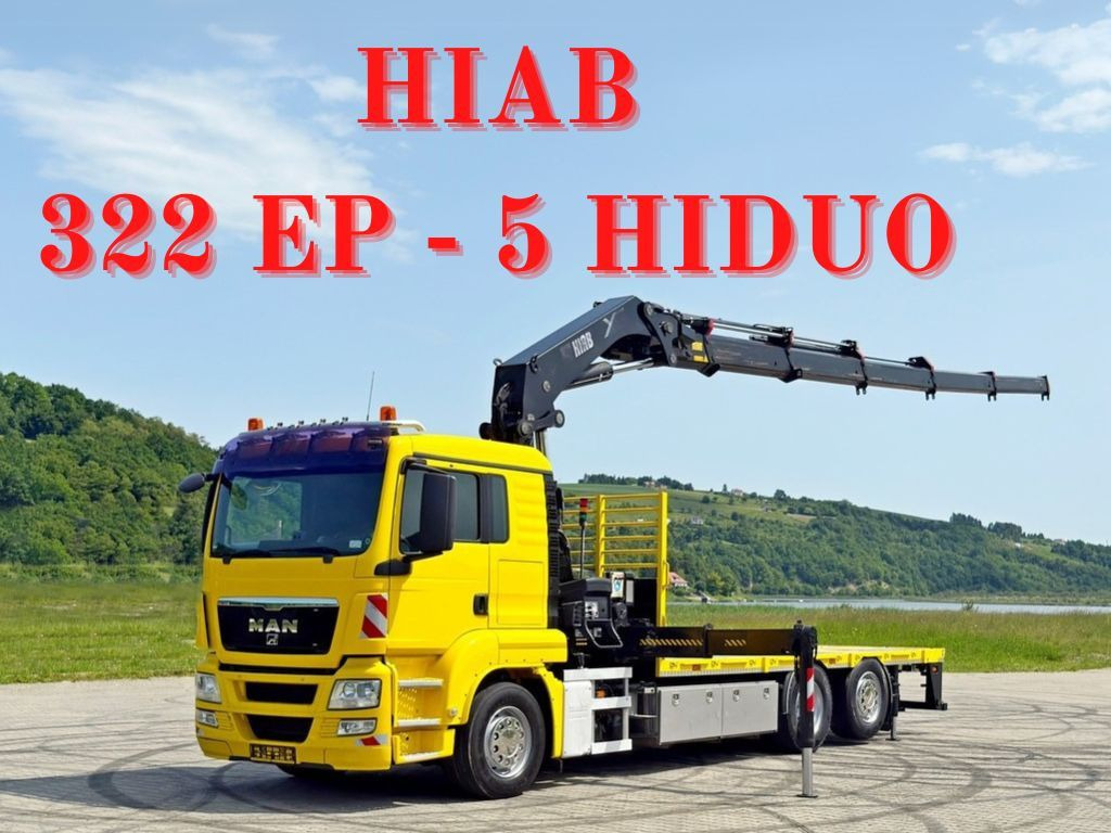 MAN TGS 26.440 * HIAB 322 EP - 5 HIDUO/ FUNK * TOP MAN TGS 26.440 * HIAB 322 EP - 5 HIDUO/ FUNK * TOP - شاحنة كرين, شاحنات مسطحة: صورة 1 MAN TGS 26.440 * HIAB 322 EP - 5 HIDUO/ FUNK * TOP MAN TGS 26.440 * HIAB 322 EP - 5 HIDUO/ FUNK * TOP - شاحنة كرين, شاحنات مسطحة: صورة 1
