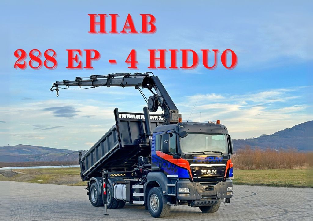 MAN TGS 33.480 * HIAB 288 EP - 4 HIDUO/ FUNK * 6x4 - شاحنة كرين, شاحنة قلاب: صورة 1 MAN TGS 33.480 * HIAB 288 EP - 4 HIDUO/ FUNK * 6x4 - شاحنة كرين, شاحنة قلاب: صورة 1