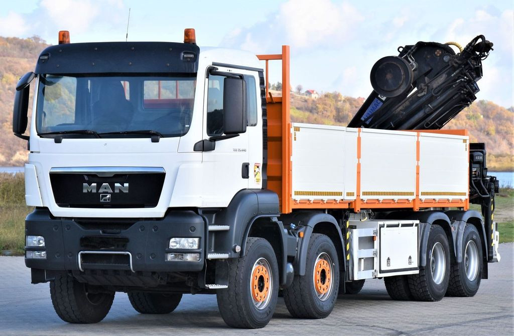 MAN TGS 35.440 * HIAB 322 EP-5HIPRO+FUNK / 8x4! - شاحنة كرين, شاحنات مسطحة: صورة 3 MAN TGS 35.440 * HIAB 322 EP-5HIPRO+FUNK / 8x4! - شاحنة كرين, شاحنات مسطحة: صورة 3